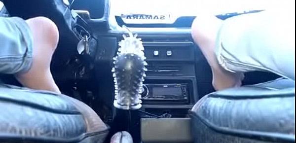  Girl Public Masturbate in Car